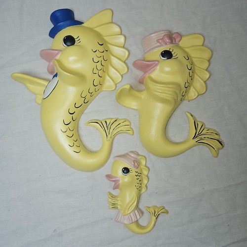 Vintage lot yellow fish - vintage,