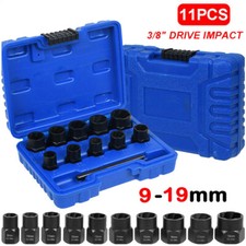 Car Tool Locking Wheel Nut Remover 9-19mm Nut Bolt Stud Extractor Twist Socket