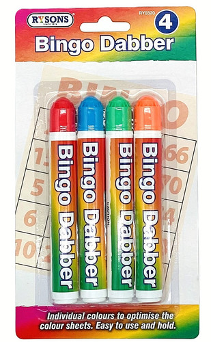 Bingo dabbers pack red blue - pack,