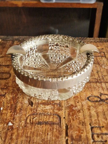 Mid century clear cut - clear, glass