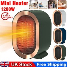 1200W Electric Space Heater Low Energy Ceramic Fast Heating Fan Heater Portable