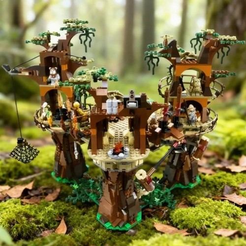 Moc star wars ewok - star, village