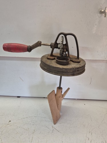 Antique hand crank - hand, jar