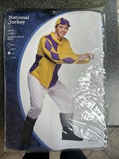 Jockey fancy dress costume - large