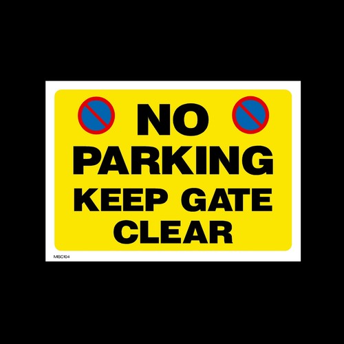 Parking keep gate - no, clear