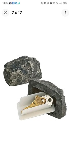 Stone key safe box - key,