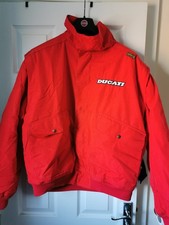 Genuine Ducati Agip Doug Polen Factory Team 1992 NOS Jacket by Reverse XL