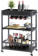 Vintage Industrial 3-Tier Bar