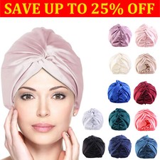 Silk-like Turban Bonnets Women