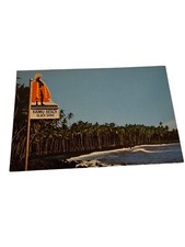 Vintage Postcard Black Sands of Kaimu Beach Hawaii