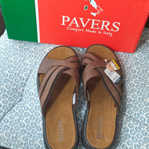 Pavers imac 1504 brown - brown, leather