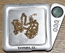 Men’s 9ct Solid Gold Belcher Chain 24” 20.3 Grams In Good Used Condition .