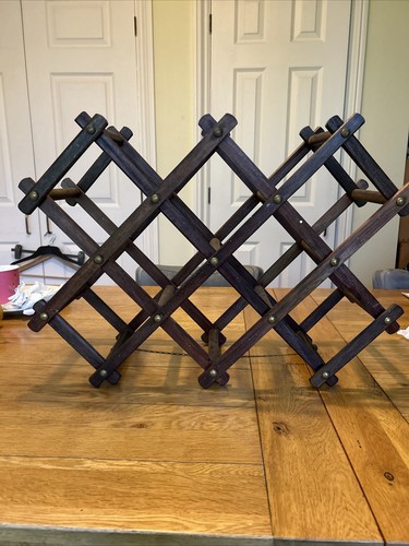 Vintage wine rack wooden - vintage,