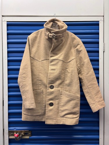 Wool coat oversized buckle - coat,