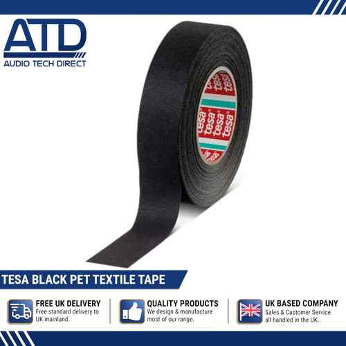 Tesa textile tape black - tape,