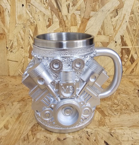 Engine design beer mug - design, punk