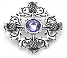 Various Designs Silver Scottish Thistle Brooch Shawl Cloak Lapel Kilt Scarf Pin