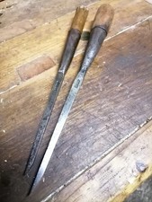 2 sash mortice socket chisels by Mathieson Glasgow
