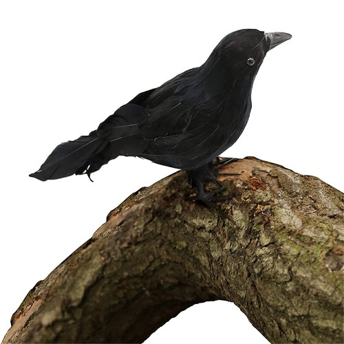 Black crow stuffed feather - stuffed,