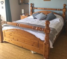 Super King 6ft2" Solid Pine Bed Frame in EXCELLENT condition 