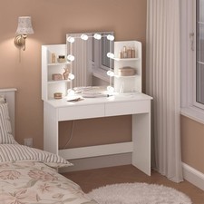 White dressing table vanity - table,
