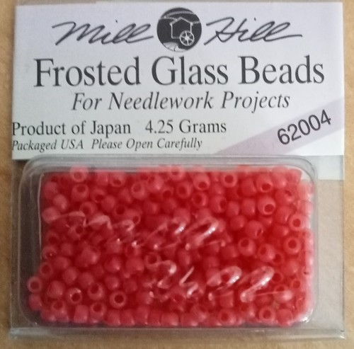 Mill hill frosted glass beads - mill,