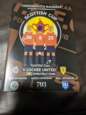 TWEEDMOUTH v LOCHEE OFFICIAL CUP PROGRAMME 30/8/2025