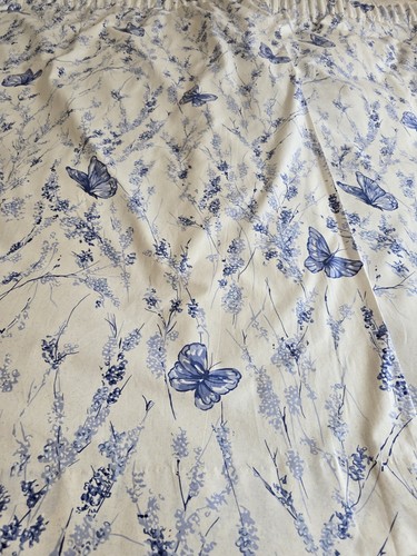Butterfly blue toile floral - butterfly,
