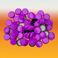 Pack Of 100 Purple Crown Caps