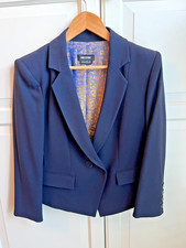 Isabel de Pedro Size 14 Navy Blue blazer with stunning lining. Worn once.