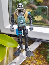 Figurine of a black scuba diver with fins Chap Mei 4 inches"