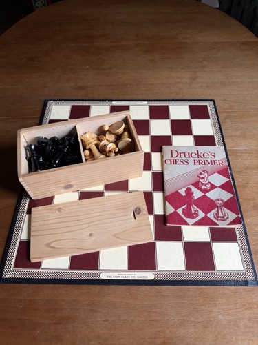 Vintage large staunton chess - large,
