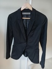 Zara Basic Black Fitted Blazer Size Small Great Condition