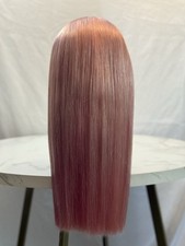 Customized Glueless 13x5 HD Lace Front Blonde Pink  100% Human Hair Wig