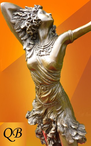 Art deco bronze figurine - bronze,