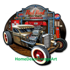 Rat Rod Garage Cutout Shape