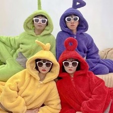 Kids /Adult Teletubbies Costume Lala Disi Onesis Cosplay Jumpsuit Pajama Gift