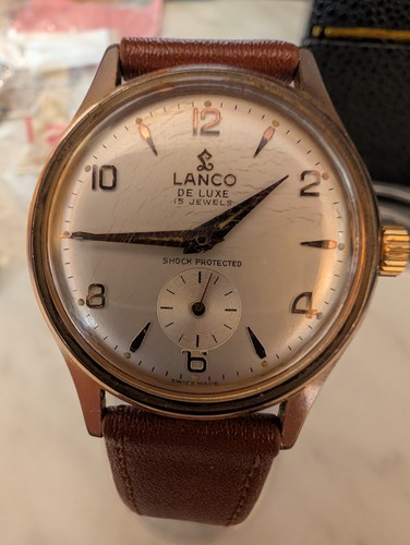 Lanco luxe mens wristwatch - lanco,