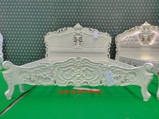 UK STOCK ~  6'  Super King Cream Ivory French style designer Rococo Bed