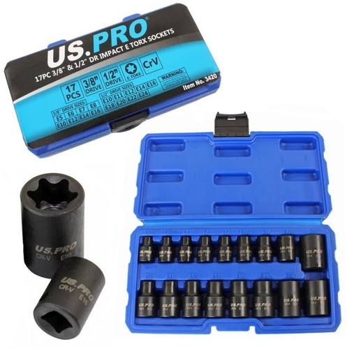 17pc torx impact - e, socket