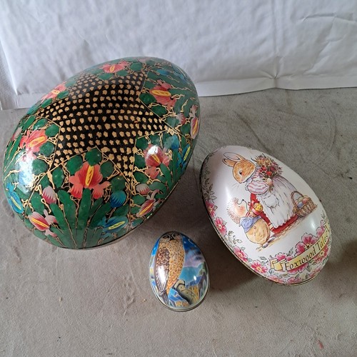 Vintage egg trinket boxes - egg, x3