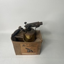 RM No 56 Polished Paraffin Blow Lamp  Made In England Blowlamp Scruffy Vintage J