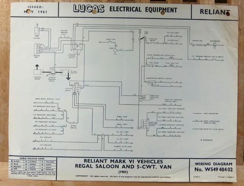 Original lucas reliant regal - original,