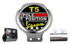 Scooter Bar Badge - Vespa T5 Pole Position - FREE BRACKET & FIXINGS