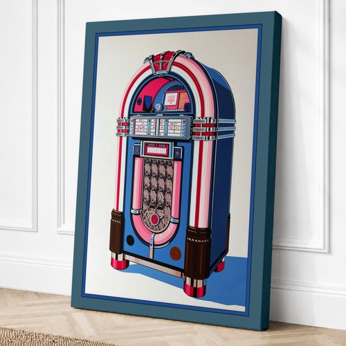 Jukebox retro canvas print - retro,