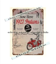 1927 classic American bike motorcycles PRINCE SCOUT BIG CHIEF SIDECAR tin sign