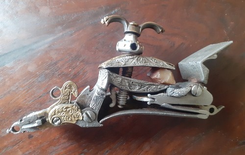 Huge antique flintlock gun - flintlock,
