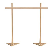 3X3m Wedding Backdrop Arch Door Stand Wooden Flower Rack Shelf Birthday Party