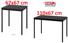New IKEA SANDSBERG Dining Table Black Small Square Kitchen Table 2 Seater 2 Size
