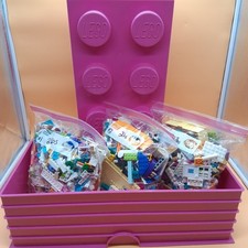 Lego pink storage - storage, box